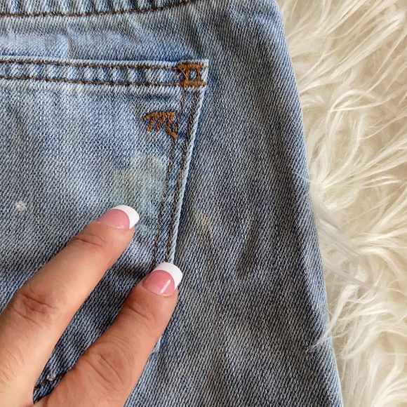 Madewell Paint Splatter Denim Cutoff Shorts - Picture 8 of 8
